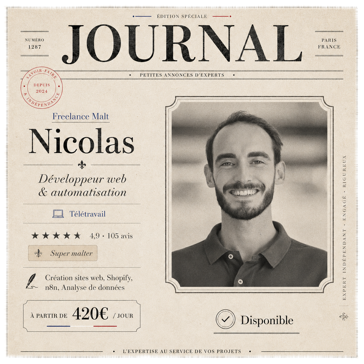 Journal Nicolas — Freelance Malt